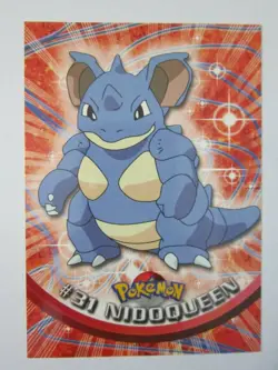 31 NIDOQUEEN 30 NIDORINA 29 TOPPS TV ANIMATION ED POKEMON COLL CARD BLUE LOGO NM - Image 4
