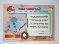 31 NIDOQUEEN 30 NIDORINA 29 TOPPS TV ANIMATION ED POKEMON COLL CARD BLUE LOGO NM - Image 5