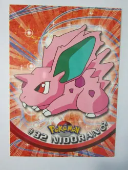 34 NIDOKING 33 NIDORINO 32 TOPPS TV ANIMATION ED POKEMON COLL CARD BLUE LOGO NM - Image 2