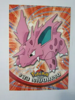 34 NIDOKING 33 NIDORINO 32 TOPPS TV ANIMATION ED POKEMON COLL CARD BLUE LOGO NM - Image 3