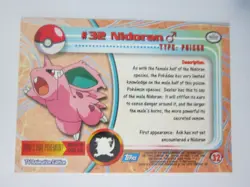 34 NIDOKING 33 NIDORINO 32 TOPPS TV ANIMATION ED POKEMON COLL CARD BLUE LOGO NM - Image 5