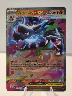 Mega Charizard X EX 13/94 Phantasmal Flames Rare Pokemon Card - NM - Image 1