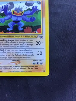 Pokemon Cards: Wizards Black Star Promo: Machamp 43 - Image 4