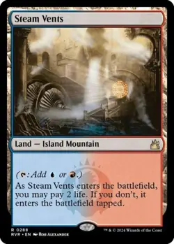 MTG English Steam Vents NM Foil Ravnica Remastered - Image 1