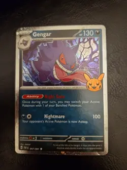 Pokemon TCG Gengar Holo Card 057/091 Paldean Fates Trick or Trade - Image 1