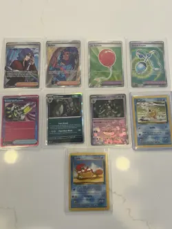 Lot Of Rare Pokemon Cards, Full Art, Trainer, Aspec And Vintage 9 Cards - Image 1
