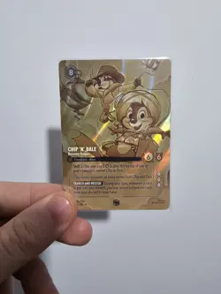Disney Lorcana Azurite Sea Chip Dale Enchanted Card 205/204 - Image 1