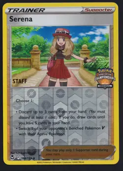 Pokemon TCG Serena 164/195 Regional Championship STAFF Stamped Promo Card - Image 1