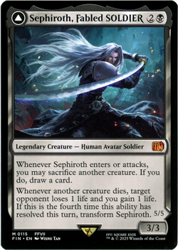 Sephiroth, Fabled SOLDIER - 0115 - Final Fantasy - MTG - NM/M - Image 1