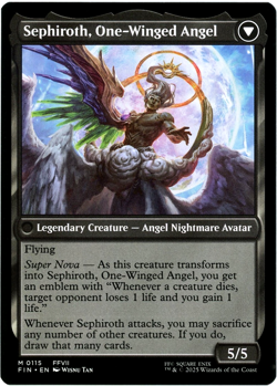 Sephiroth, Fabled SOLDIER - 0115 - Final Fantasy - MTG - NM/M - Image 2