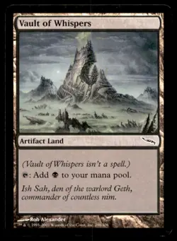 MTG Vault of Whispers LP Light Play Mirrodin [4963] - Image 1