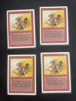 MtG X4 Disintegrate Revised Magic the Gathering (Sorcery) (Direct Damage) - Image 1