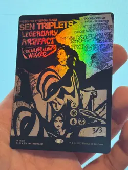 1X FOIL Sen Triplets BORDERLESS MINT MTG Magic Secret Lair Con. Exclusive CEDH - Image 2