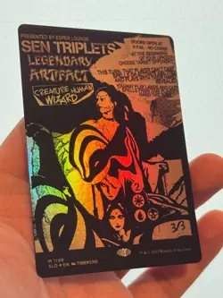 1X FOIL Sen Triplets BORDERLESS MINT MTG Magic Secret Lair Con. Exclusive CEDH - Image 3