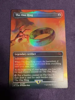 MTG Magic The Gathering Lord of the Rings The One Ring Borderless Foil #0451 - Image 1