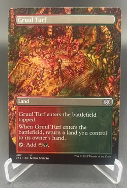 Gruul Turf (Borderless, Regular, #407, NM) Double Masters 2022 (2X2), MTG - Image 1