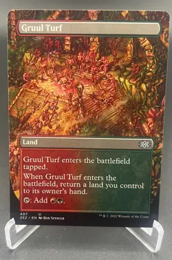Gruul Turf (Borderless, Regular, #407, NM) Double Masters 2022 (2X2), MTG - Image 3