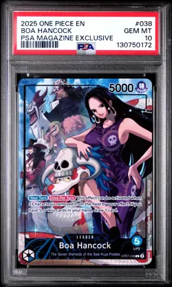 2025 One Piece TCG CCG Boa Hanock 038 PSA 10 Promo Magazine Exclusive RARE Holo - Image 1