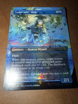 Snapcaster Mage (Borderless) (Chocobo Track Foil) Commander: Final Fantasy Foil - Image 1