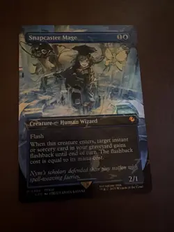 Snapcaster Mage (Borderless) (Chocobo Track Foil) Commander: Final Fantasy Foil - Image 2