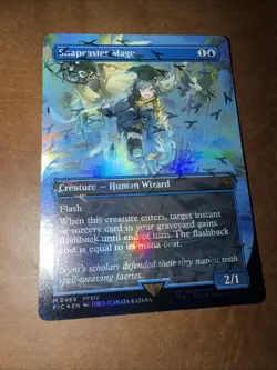 Snapcaster Mage (Borderless) (Chocobo Track Foil) Commander: Final Fantasy Foil - Image 3