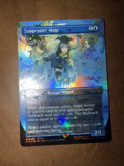 Snapcaster Mage (Borderless) (Chocobo Track Foil) Commander: Final Fantasy Foil - Image 4