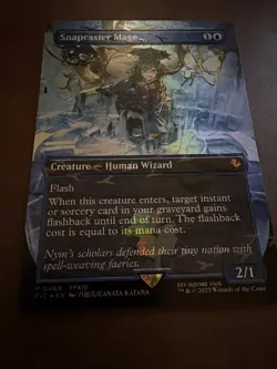 Snapcaster Mage (Borderless) (Chocobo Track Foil) Commander: Final Fantasy Foil - Image 5