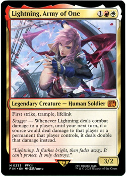 Lightning, Army of One - 0233 - Final Fantasy - MTG - NM/M - Image 1