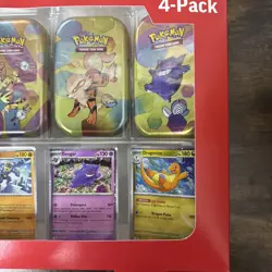 Pokemon TCG: Scarlet & Violet-151 Mini Tin 4-Pack Box w/promos- Factory Sealed - Image 3