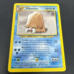 Pokemon Card - Neo Genesis 44/111 - PILOSWINE Uncommon LP - Image 1