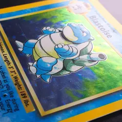 Blastoise 2/102 Holo Rare Base Set WOTC MP/LP Pokemon Card - Image 2