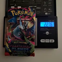 VERY HEAVY! 22.76g Phantasmal Flames Pokemon TCG Booster Pack (SEALED)✅ - Image 1