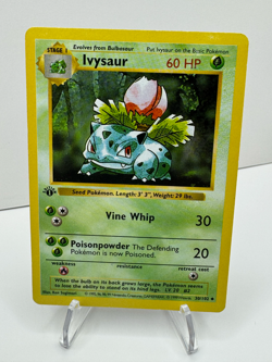 1st Edition Ivysaur 030/102 Base Set (Shadowless) Regular Pokemon - Image 1