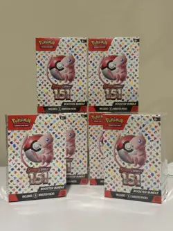Pokemon Scarlet & Violet 151 Booster Bundle Lot of 6 (36 packs) Brand New - Image 1