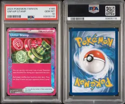 PSA 10 Pokemon TCG Unfair Stamp 165/167 Twilight Masquerade Ace Spec Trainer - Image 3