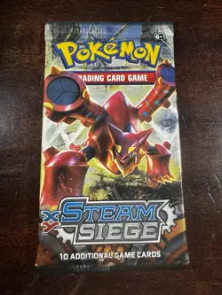 Sealed XY Steam Siege Booster Pack - Volcanion Artwork 2016 Rare Pokemon TCG - Image 1