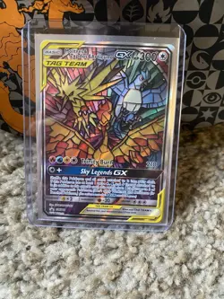 Moltres Zapdos Articuno GX Hidden Fates Pokemon Black Star Promo SM210 - Image 3