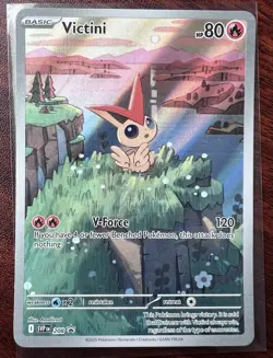 Pokemon Victini SVP 208 Promo Illustration Rare NM/Mint English Edition - Image 1