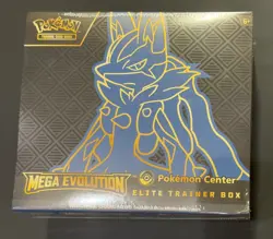Pokemon TCG Mega Evolution Pokemon Center Lucario Elite Trainer Box Brand New - Image 1