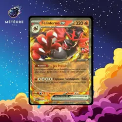 Carte Pokemon Felinferno Ex 034/162 Forces Temporelles Francais - Image 1