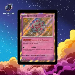 Carte Pokemon Spiritomb 158/091 Destinees de Paldea Francaise Neuve - Image 1