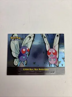 2000 Topps Pokemon TV #EP20 Bye, Bye Butterfree Foil - Image 1