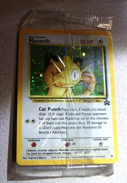 Pokemon TCG Meowth Holo Black Star Promo #10 Gameboy Exclusive, Factory Sealed - Image 5
