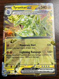 Tyranitar ex 66/197 Pokemon Obsidian Flames Double Rare Holo TCG Near Mint - NM - Image 1