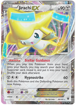 Pokemon TCG Jirachi EX 60/101 Plasma Blast Ultra Rare Holo - Image 1