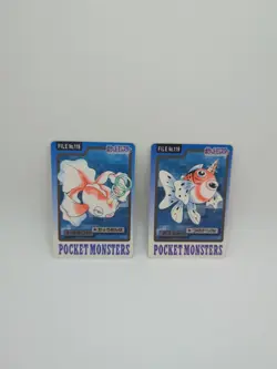 Pokemon Carddass Goldeen Seaking No. 118 119 Bandai Pocket Monsters 1997 Japan - Image 1