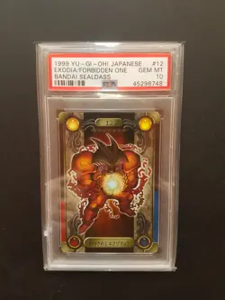 Yugioh Bandai Sealdass Exodia the Forbidden One PSA 10 - Image 1
