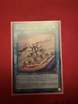 Mitsurugi Ritual 1st Edition Ultra Rare Yu-Gi-Oh TCG SUDA-EN095 - Image 1