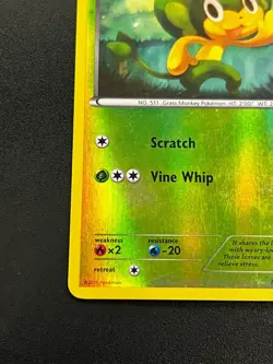 Pansage 7/114 - Black & White Reverse Holo Pokemon TCG Card LP - Image 2