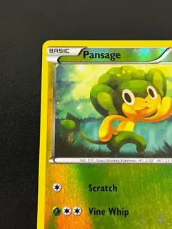 Pansage 7/114 - Black & White Reverse Holo Pokemon TCG Card LP - Image 5